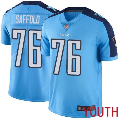 Tennessee Titans Limited Light Blue Youth Rodger Saffold Jersey NFL Football #76 Rush Vapor Untouchable